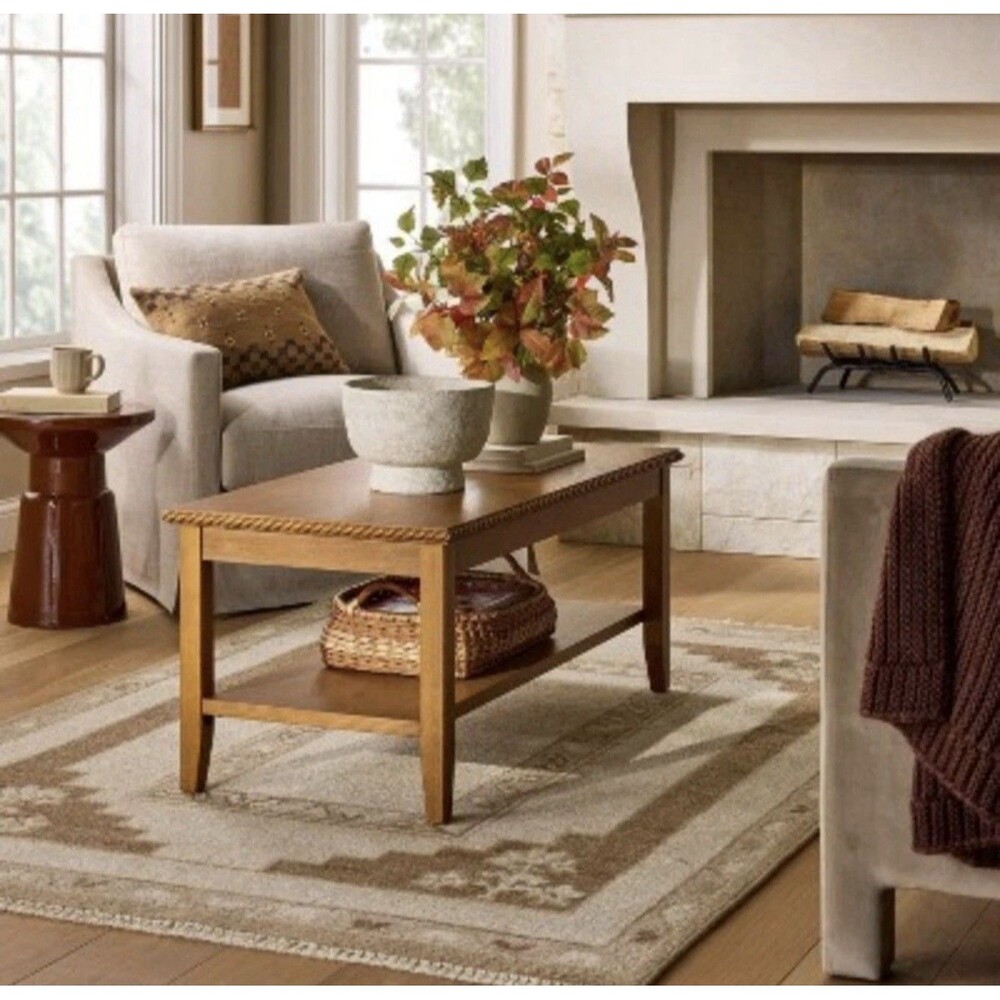 10" Pedestal Paper Mache Bowl - Threshold designed with Studio McGee NEW - Picture 2 of 4